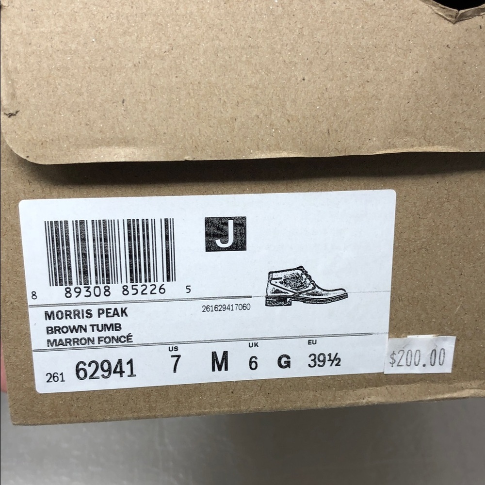 NEW Clarks Morris Peak Waterproof Brown Tumbled Leather Chukka Boot Men’s Size 7 - Picture 14 of 16